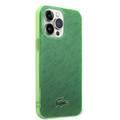 Lacoste Hard Case IML Double Layer & Dyed Bumper Signature Pattern - iPhone 14 Pro Max - Green