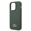 Lacoste Hard Case Iconic Petit Pique PU Woven Logo Estragon Compatible with iPhone 14 Pro Max - Sinople Green