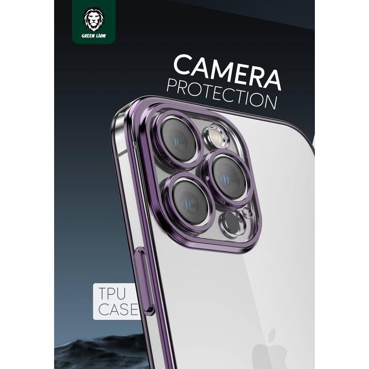 Green Lion Mars-Electroplating TPU Case iPhone 14 Pro  - Black