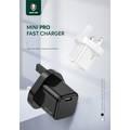 شاحن Green Lion Mini Pro Fast PD GaN 33W UK - أسود