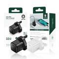 Green Lion Mini Pro Fast PD GaN Charger 33W UK - Black