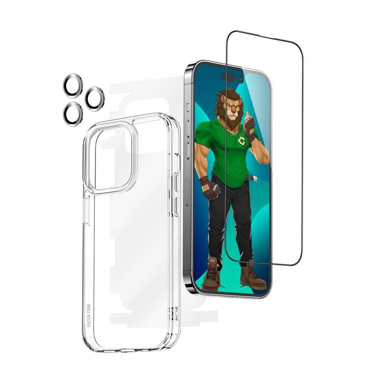 Green Lion 4 in 1 360° Protection Pack iPhone 14 Plus - Blue