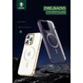 جراب Green Lion Delgado Chrome Magsafe لهاتف iPhone 14 Pro Max - أسود