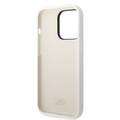 Karl Lagerfeld Liquid Silicone Case Choupette NFT Logo iPhone 14 Pro - White