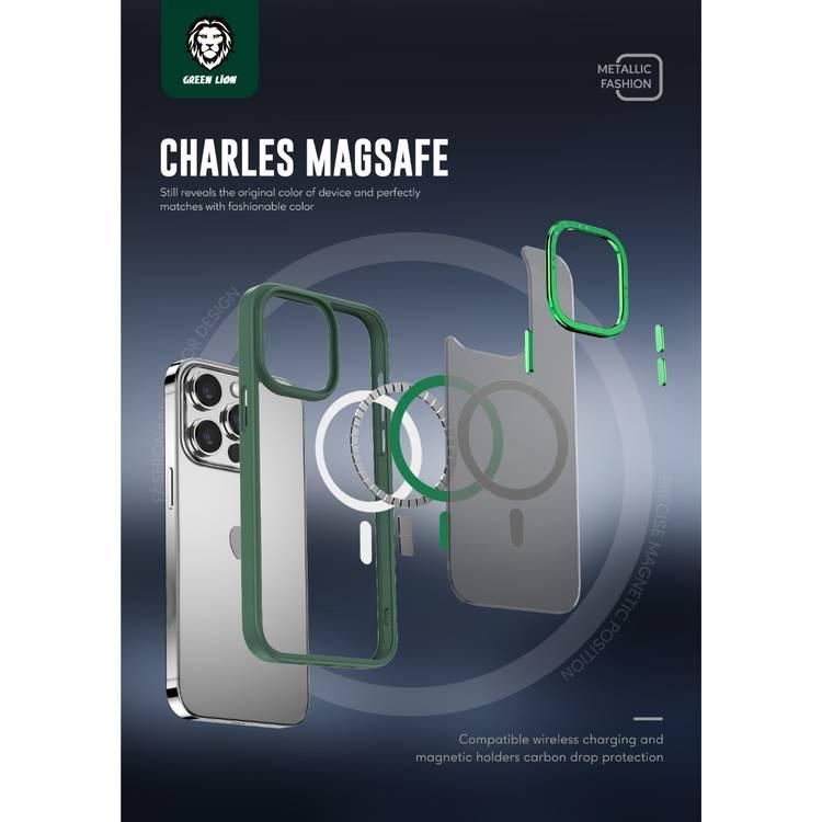 Green Lion Charles Magsafe Case iPhone 14 Pro Max - Green