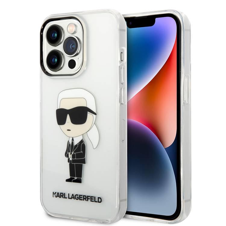 Karl Lagerfeld Hard Case IML NFT Ikonik iPhone 14 Pro - Clear