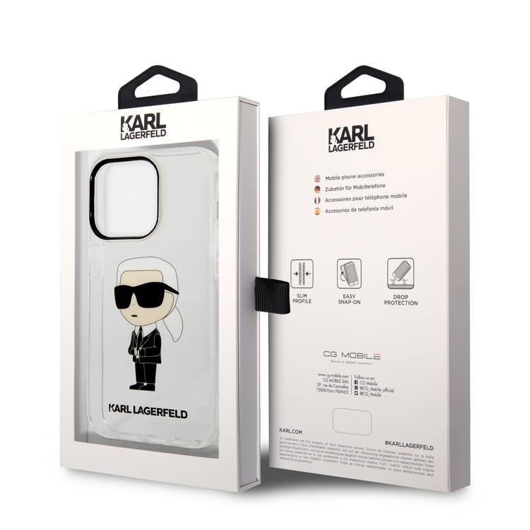 Karl Lagerfeld Hard Case IML NFT Ikonik iPhone 14 Pro - Clear