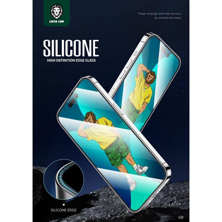 Green Lion 3D Silicone HD Glass Screen Protector for iPhone 14 - Clear