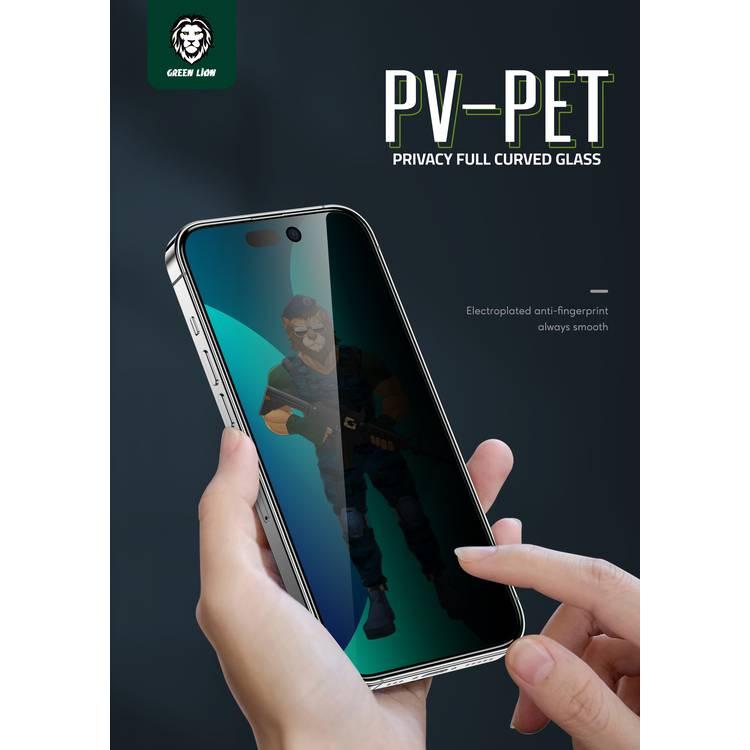 Green Lion 3D PET Privacy Glass Screen Protector for iPhone 14 Pro - Clear