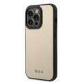 Tumi HC Leather with MagSafe Embossed Ballistic Pattern Case iPhone 14 Pro Max - Beige