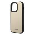 Tumi HC Leather with MagSafe Embossed Ballistic Pattern Case iPhone 14 Pro Max - Beige