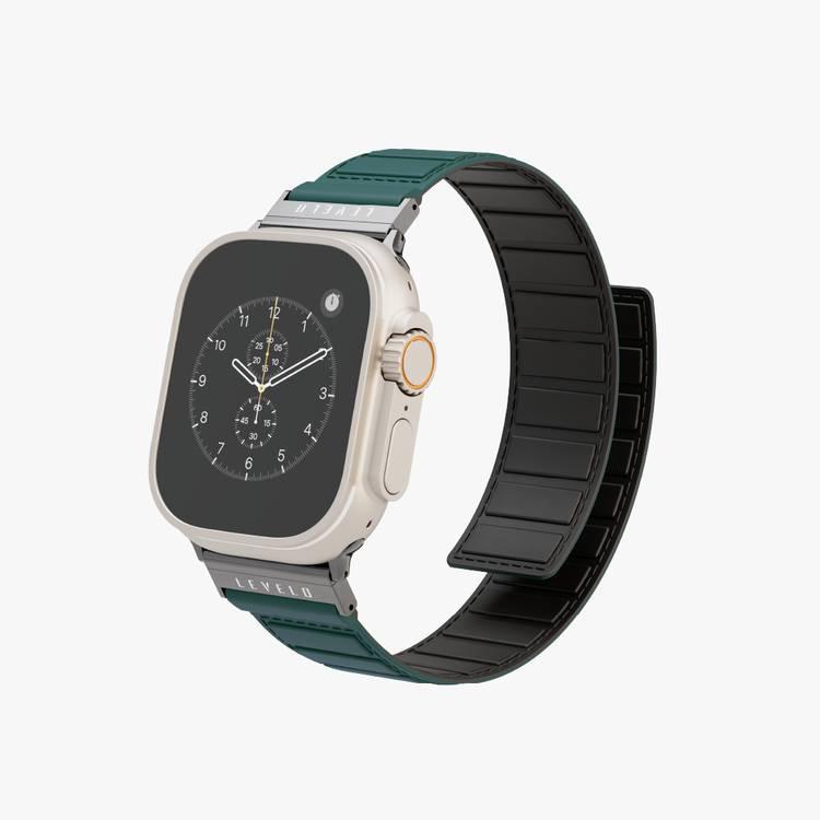 Levelo Vogue Magnetic Silicone Watch Strap  42/44/45/49mm - Green