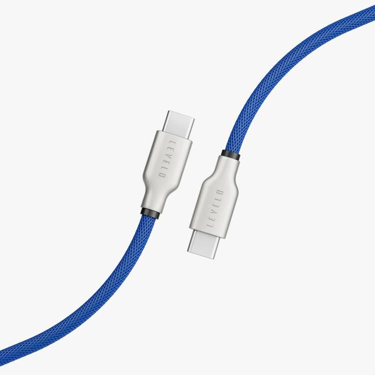 Levelo USB-C To USB-C 1.1m Cable - Blue