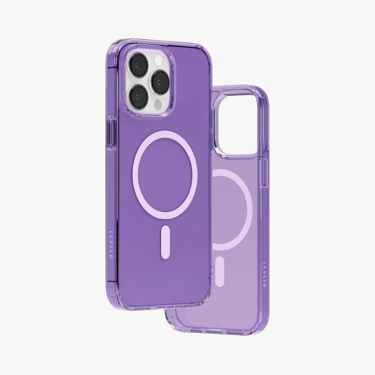 Clear and purple MagSafe iPhone 14 Pro Max case | OtterBox
