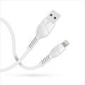 كابل بورودو أزرق من USB-A إلى Lightning - 1.2 متر / 4 قدم - أبيض