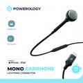 Powerology Mono Earphone Lightning Connector - Black