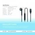 Powerology Mono Earphone Lightning Connector - Black