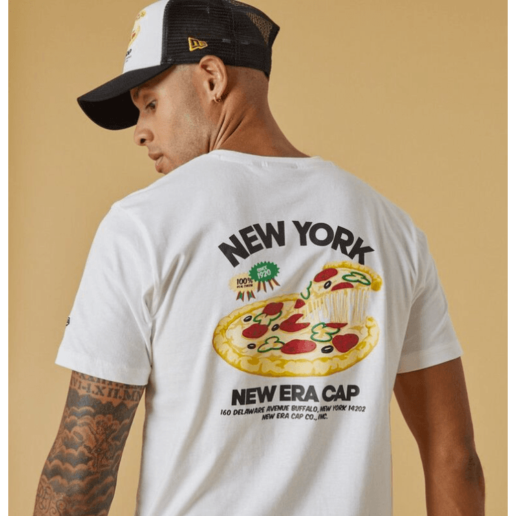 New Era Food Pack Men's T-Shirt - White - White - XL