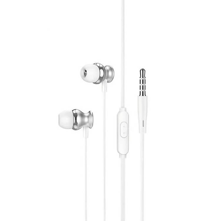 Green Lion Metal Earphone 3.5mm - White