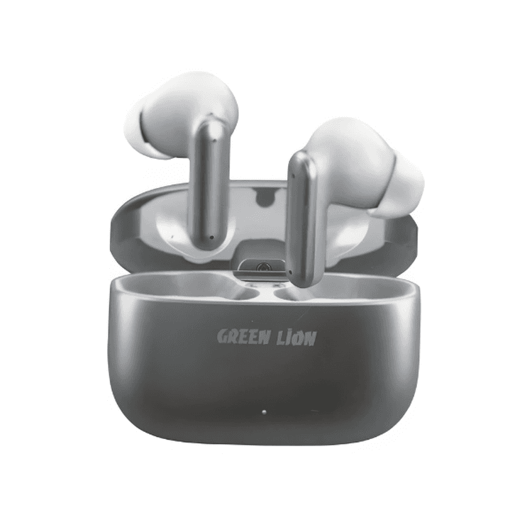 Green Lion Santorini Stereo Earphones - Silver