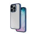 Levelo Solo Case for iPhone 15 Pro, Reinforced Corners with Airguard, Shock-Absorbent Protection, Shock-Proof Edges, High Transparency, 3H Anti Scratch - Blue