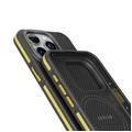 Levelo Ox Carbon Case for iPhone 15 Pro, Reinforced Corners with Airguard, MagSafe Compatible, Shock-Proof Edges, 3H Anti Scratch, Raised Bezel- Yellow