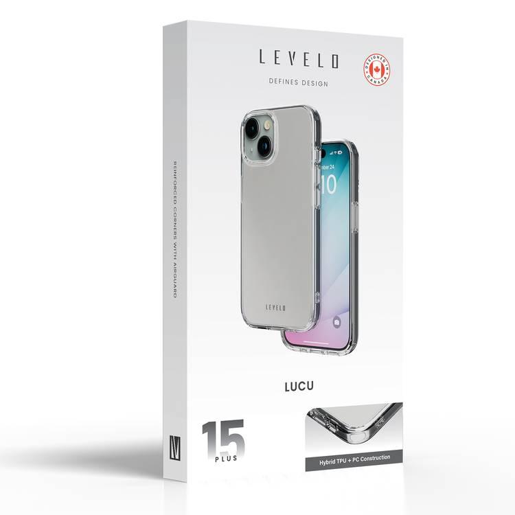 Levelo Lucu Case For iPhone 15 Plus - Matte Clear