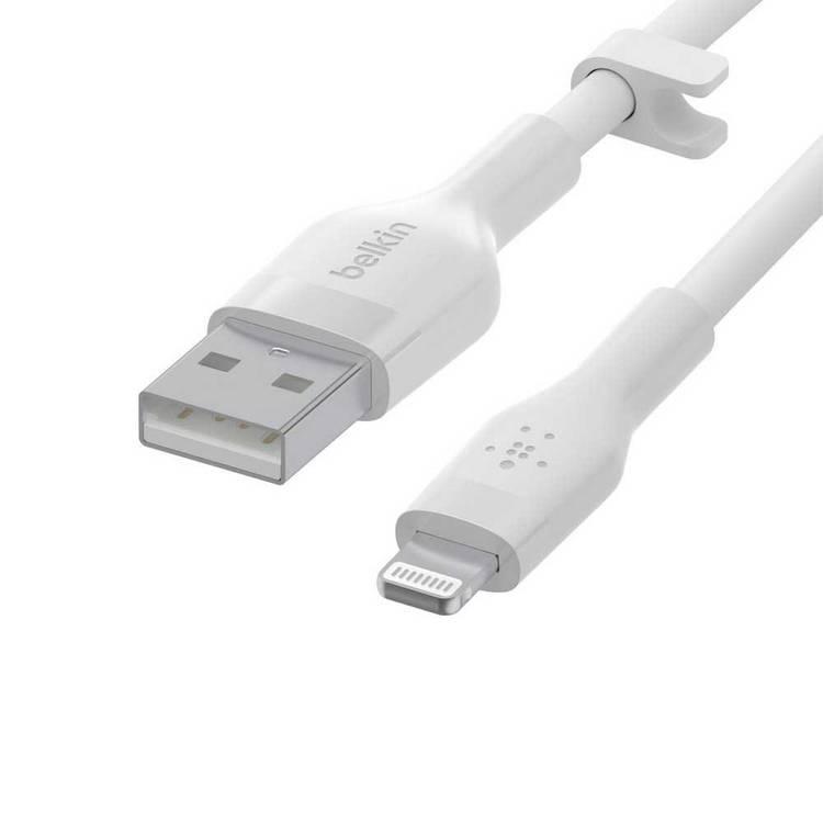 Belkin BOOST CHARGE™ Flex USB-A to Lightning Connector (1M - White)