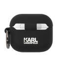 كارل لاغرفيلد 3D سيليكون NFT KARL لسماعات Airpod 3 - أسود