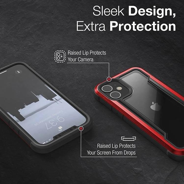 Raptic Shield Wallet | iPhone 12 Pro Max Case Red