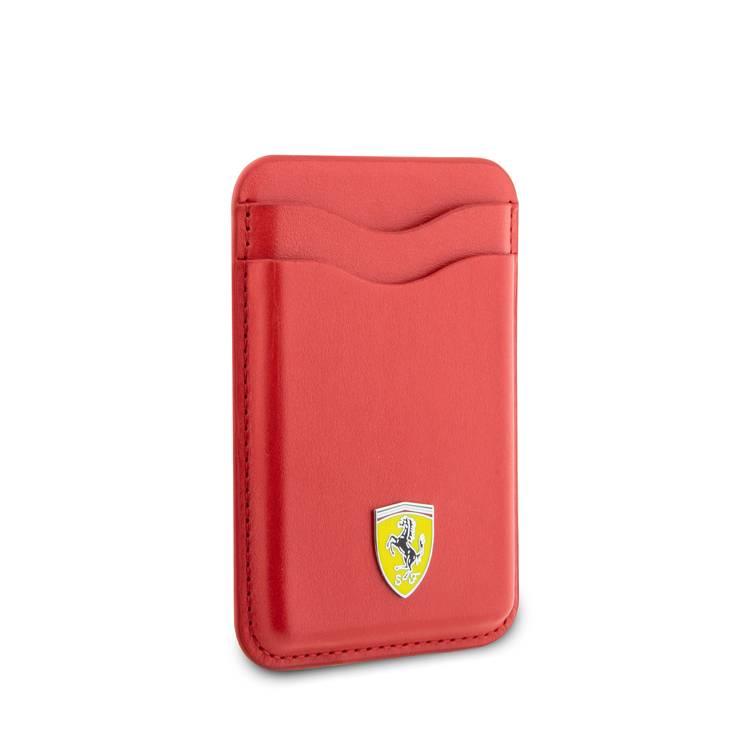 Ferrari Cardslot Magsafe PU Leather - Red