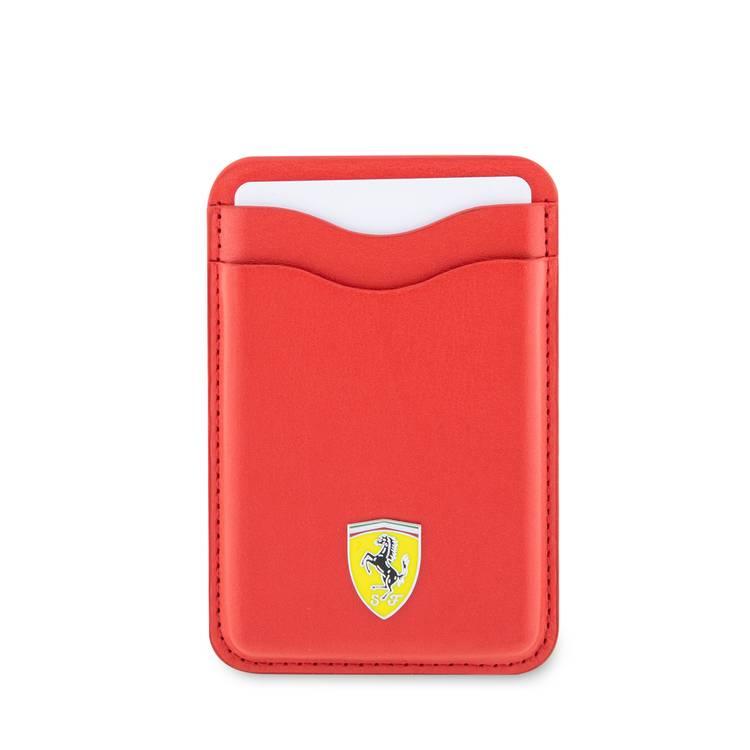 Ferrari Cardslot Magsafe PU Leather - Red