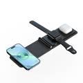 Levelo Arch 3 in 1 Leather Wireless Charging Stand  - Grey