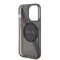 BMW Magsafe Case with M Tricolor Stripes Design for iPhone 15 Pro Max - Grey