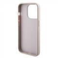 Guess Croco Case with Triangle Logo - Taupe - iPhone 15 Pro