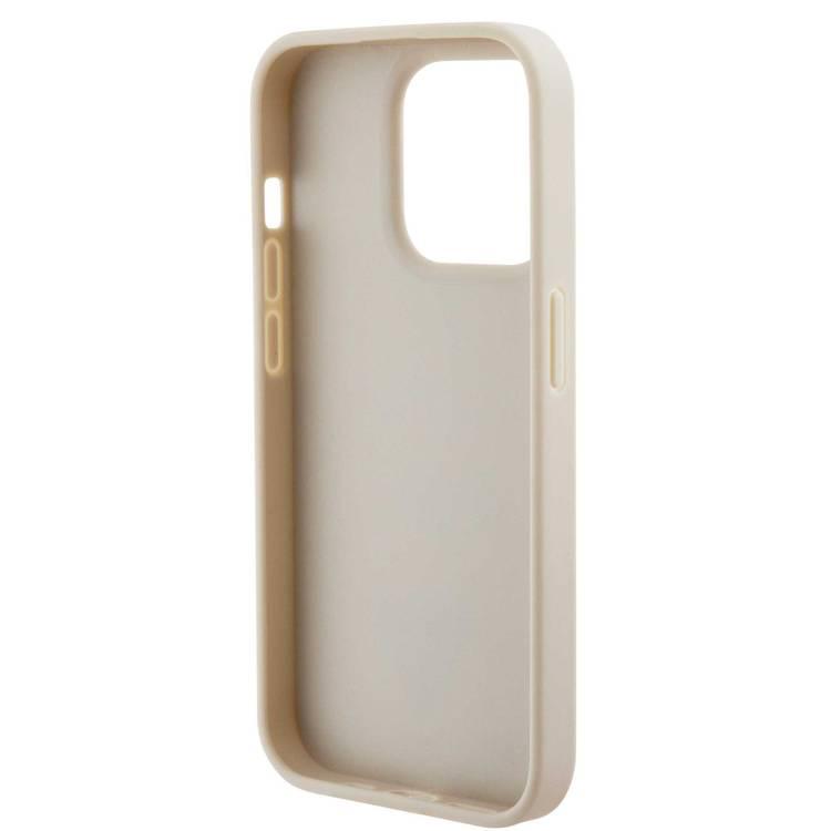 Guess Croco Case with Triangle Logo - Gold - iPhone 15 Pro Max