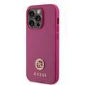 Guess PU Case with Metal 4G Strass Logo - Pink - iPhone 15 Pro Max