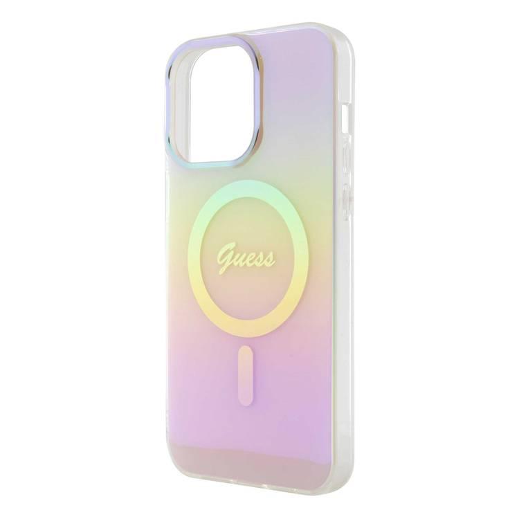 Guess IML Magsafe Case  - Pink - iPhone 15 Pro