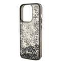 Guess Liquid Glitter Case with 4G Pattern - Black - iPhone 15 Pro Max