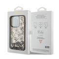 Guess Liquid Glitter Case with 4G Pattern - Black - iPhone 15 Pro Max