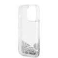 Guess HC Liquid Glitter Case with Charms Pattern - Silver - iPhone 15 Pro Max