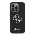 Guess Fixed Glitter Case with Big 4G Logo - Black - iPhone 15 Pro Max