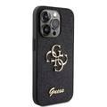 Guess Fixed Glitter Case with Big 4G Logo - Black - iPhone 15 Pro Max