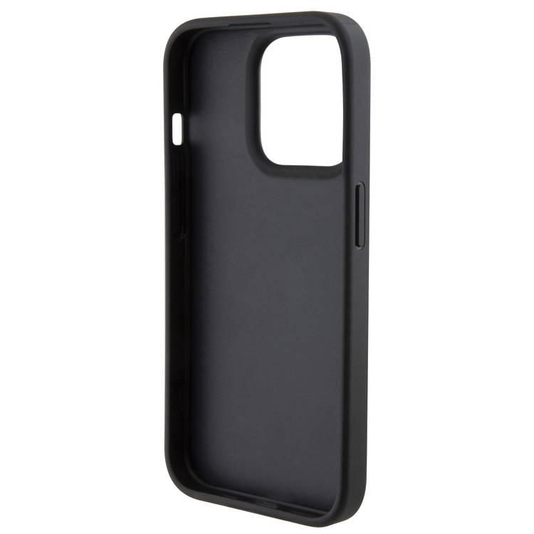 U.S.Polo Assn. PU Leather HS Pattern Case for iPhone 15 Pro Max - Black - أزرق - iPhone 15 Pro Max