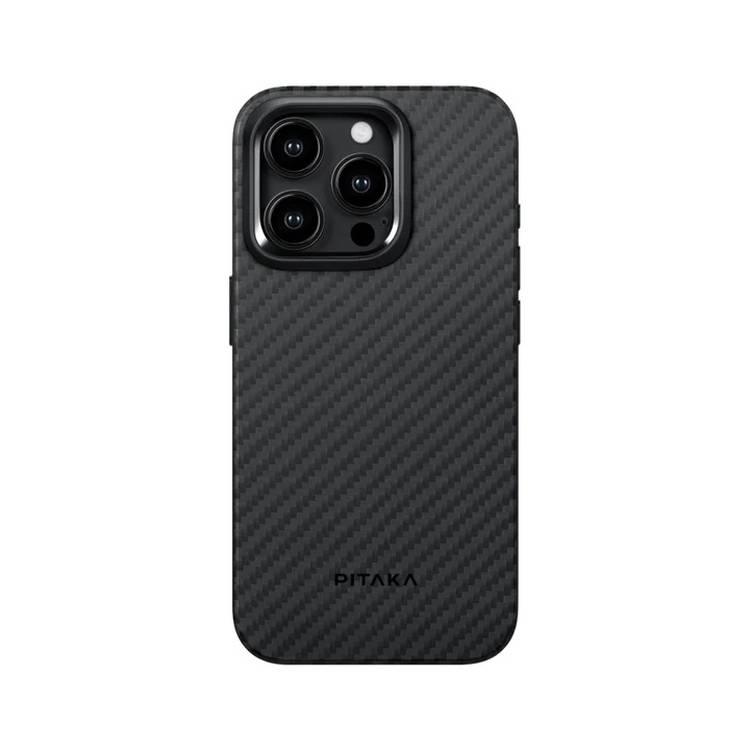 Pitaka MagEZ Case Pro 4 For iPhone 15 Pro (6.1") - Black/Grey Twill