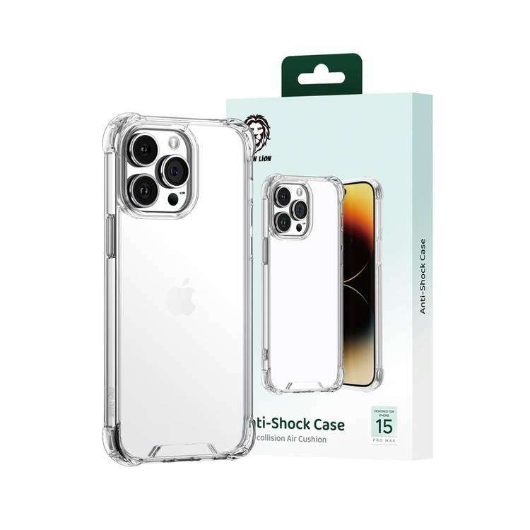 Green Lion Anti-Shock Case  - Clear - iPhone 15 Pro Max