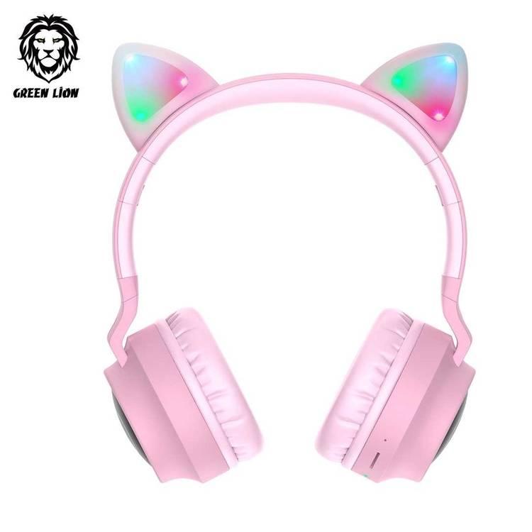 Green Lion Kids Wireless On-Ear Headphones - Pink