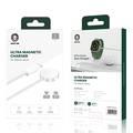 Green Lion Ultra Magnetic Charging Cable (Type-C Interface)3W for iWatch Series - White