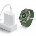 Green Lion Ultra Magnetic Charging Cable (Type-C Interface)3W for iWatch Series - White