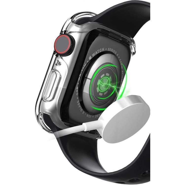 Green Slim Guard Pro Case with Glass for Apple Watch 40mm - White